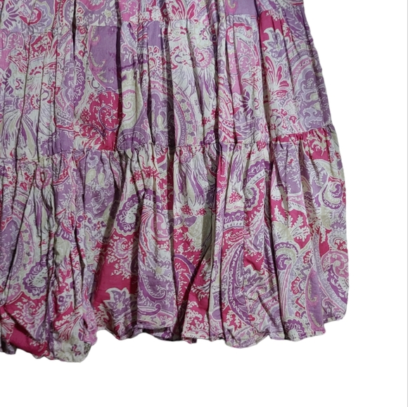 Lauren Ralph Lauren Pink and Purple Paisley Maxi Skirt - Picture 2 of 7